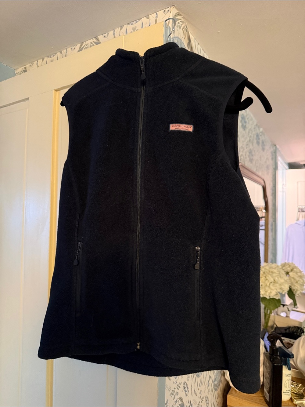 Vineyard Vines Navy Fleece Vest